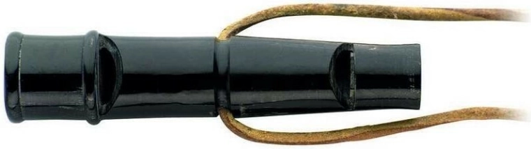 Herbertz dog whistle made of buffalo horn 8 cm