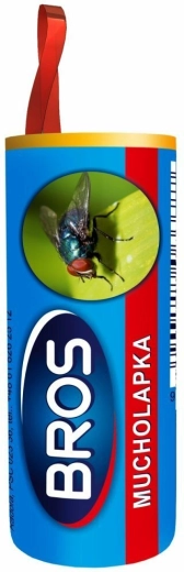 Bros valjasta lepilna pasti za muhe 1 kos