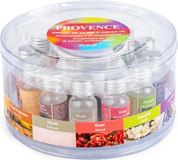 Aromatična svetilka z 12 dišavnimi olji Provence 10 ml