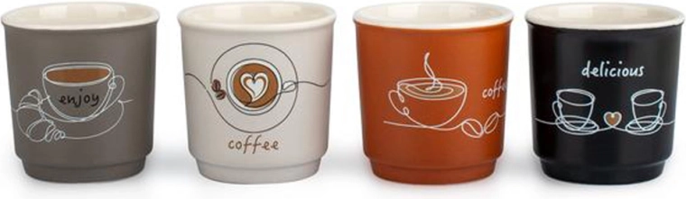 Keramična skodelica za espresso Coffee 90 ml, 4 dizajni