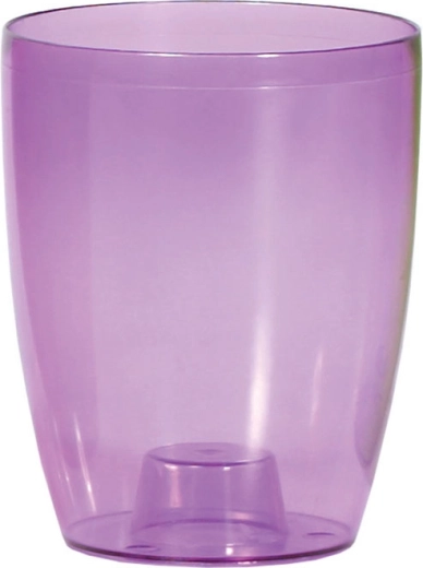 Cvetlični lonec za orhideje Coubi Orchid 13 cm, prozorno vijoličen