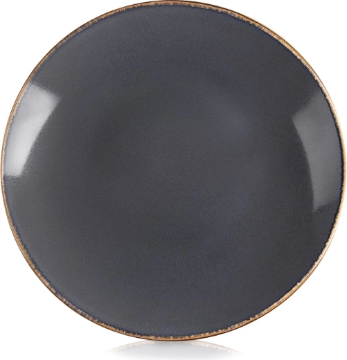 Orion Glaze plitev keramični jedilni krožnik siv 27 cm