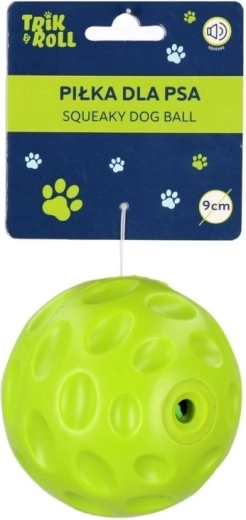 Green squeaky ball for dogs - 1 piece