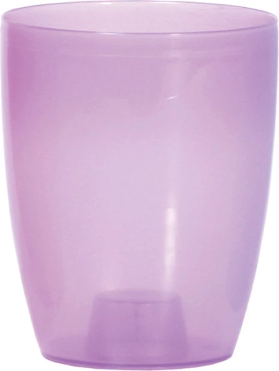 Cvetlični lonec za orhideje Coubi Orchid 13 cm prosojna mat vijolična