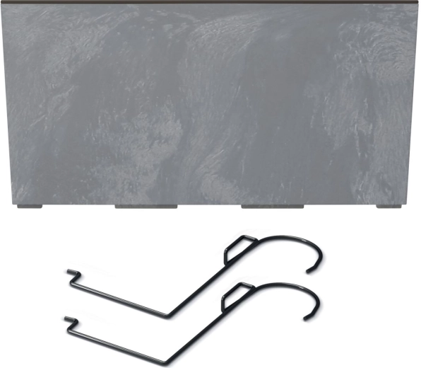 Korito URBI CASE z betonskim učinkom, 58 cm, marengo