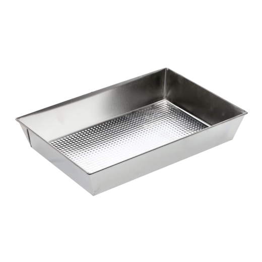 Pekač s teksturiranim dnom 36 × 24,5 × 6 cm, pocinkan pločevinasti pekač