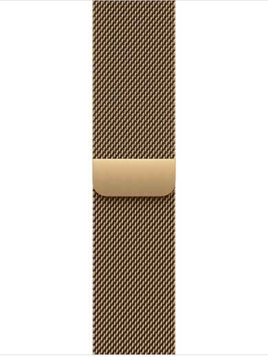 Milanski pašček za uro 42 mm v zlati barvi