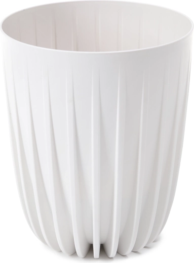 Cvetlični lonec Mira Eco Recycled 19 cm bel