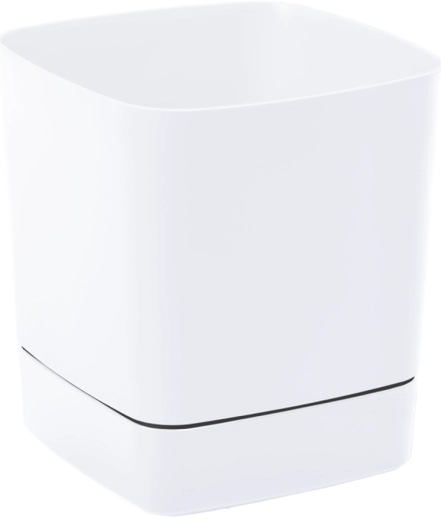 Cvetlični lonec Clima s podstavkom 160 × 160 mm bel