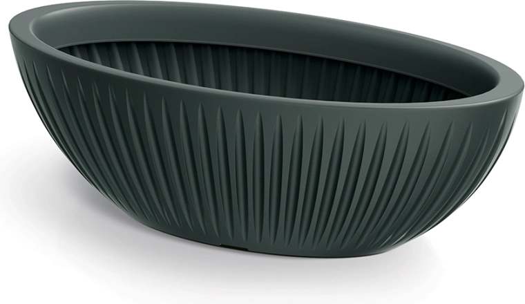 Cvetlični lonec Latia Oval 58 cm antracit