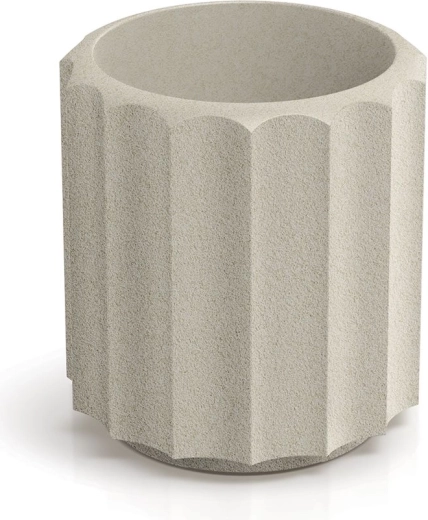 Cvetlični lonec Rona Line 28 cm peščeni z vložkom