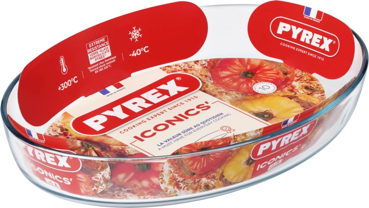 Ovalna pekačasta posoda PYREX 4,2 l steklo 40 × 27 × 7 cm