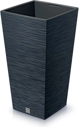 Cvetlični lonec Furu Square antracit 34,5 cm