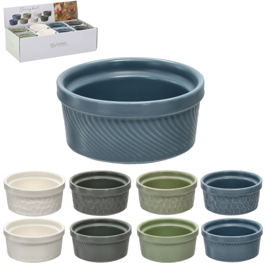 Porcelanasta skodelica z reliefom 8,6 cm