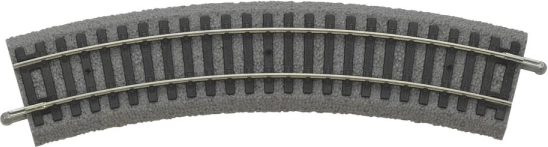 Piko ukrivljena tirnica R1 z nasipom