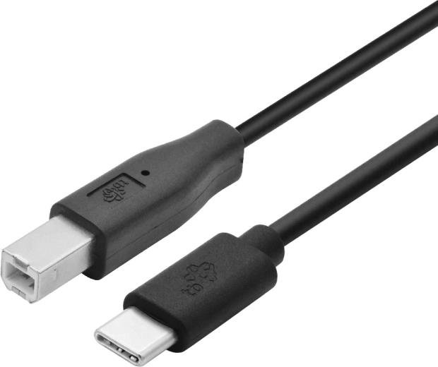 tiskalniški kabel usb-c na usb-b 1,8 m črn