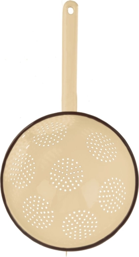 Orion emajlirano kuhinjsko cedilo Brown 22 cm