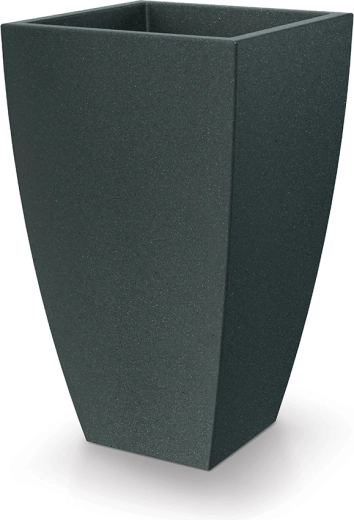 Cvetlični lonec Mooda Square 40 × 40 cm, črni granit, višina 65 cm