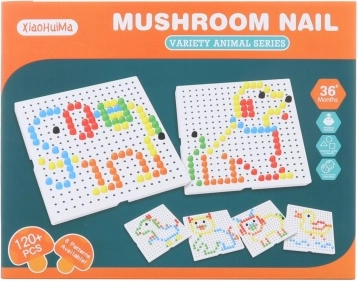 Barvit klobučkasta mozaika 120 kosov