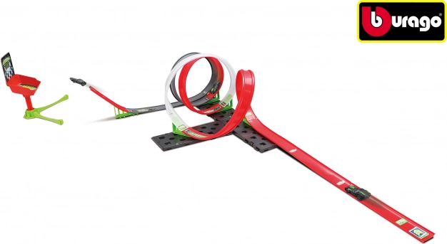 Dirkalna steza Bburago GoGears Extreme SuperSonic Launch 3v1 z avtomobilčkom