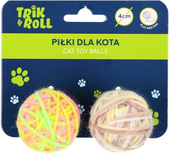 Komplet žogic za mačko 2 kosa (6 cm)