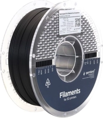 PLA filament High Speed 1,75 mm, 1 kg – črn