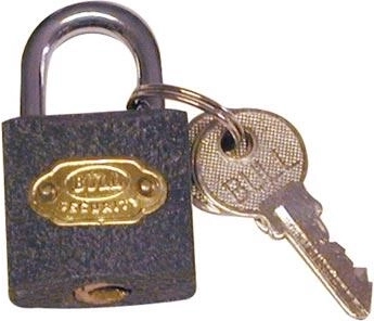 Visoka ključavnica 40 mm, jeklo, 3 ključi