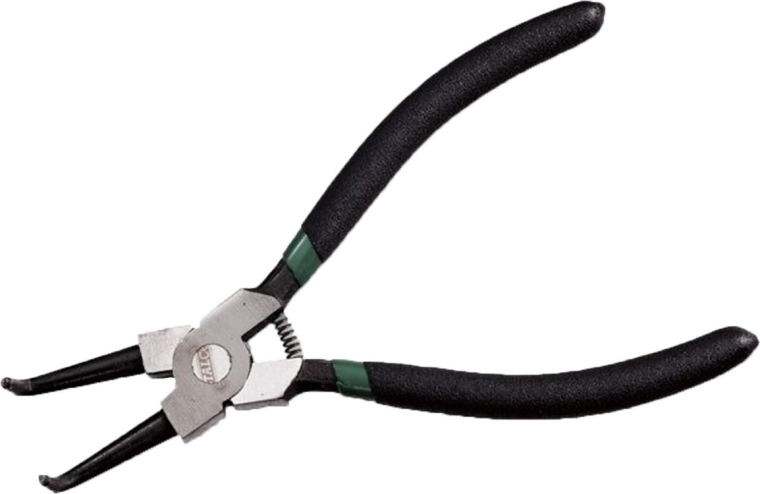 Klešče za zunanje segerske obročke, ukrivljene, 180 mm STALCO