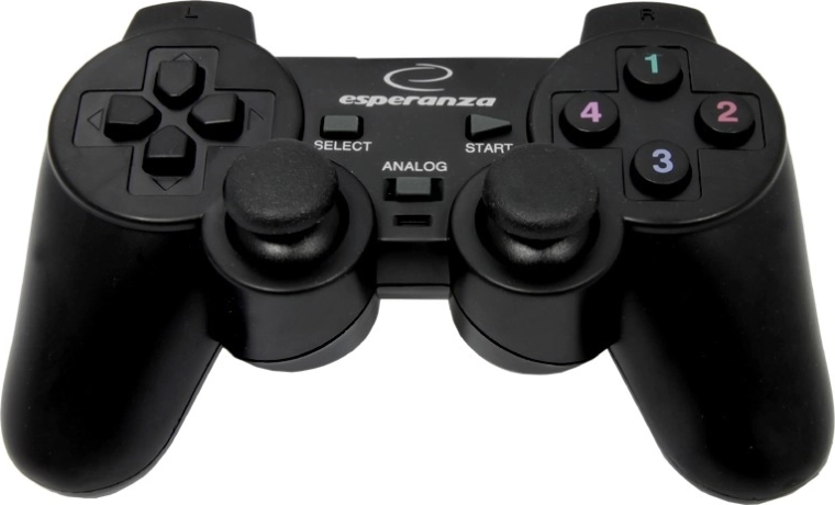 Žični gamepad ESPERANZA za računalnik – črn