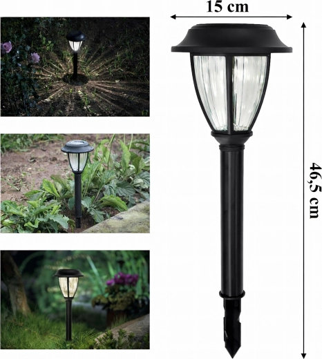 Komplet 10 kosov solarnih LED vrtnih lantern za zapičenje