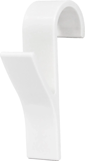 Plastični kavlji za radiator, beli, 2 kosa