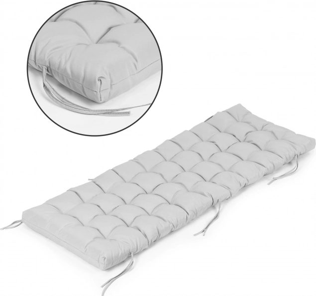 Blazina za vrtno ležalnik in stol, siva 145 × 52 cm MODERNHOME