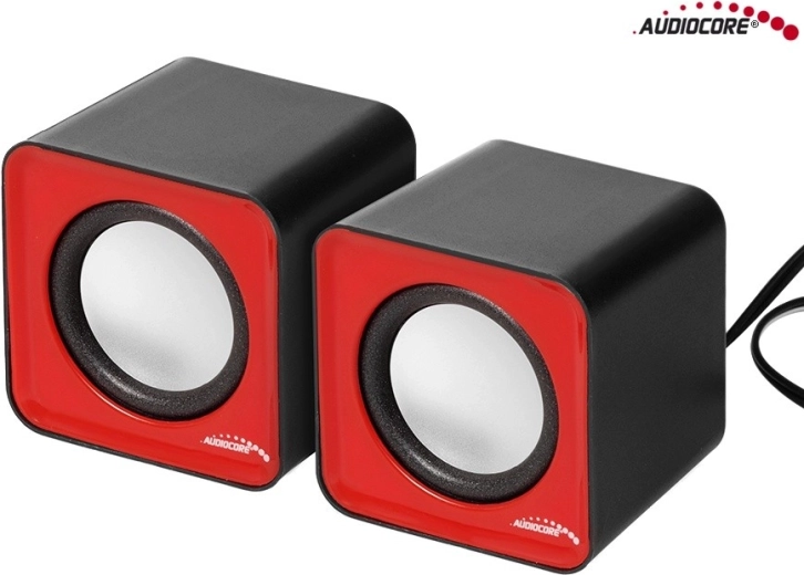Računalniški zvočniki Audiocore AC870R 6 W USB (srebrno-črni)