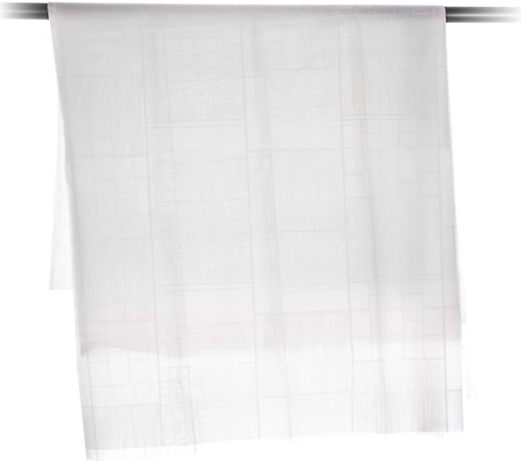 Tuš zavesa PEVA bela – dekor kocke 180 × 200 cm