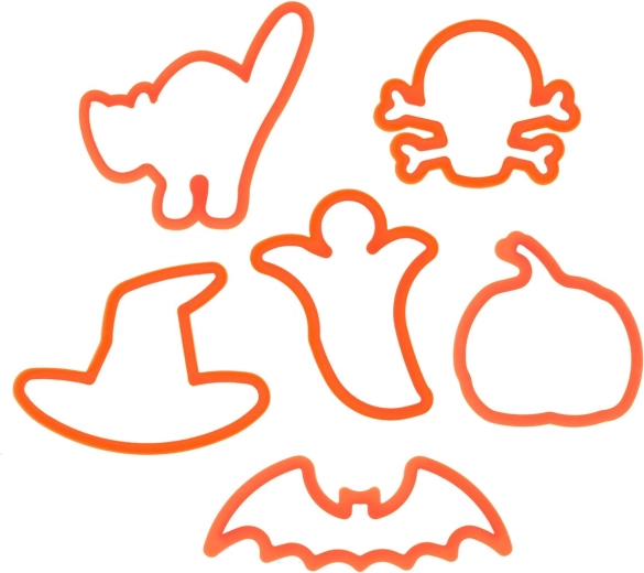 Plastični modelčki za izrezovanje – halloween set 6 kosov