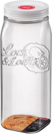 Posoda za živila LOCKnLOCK Square 1,3 l z navojnim pokrovom