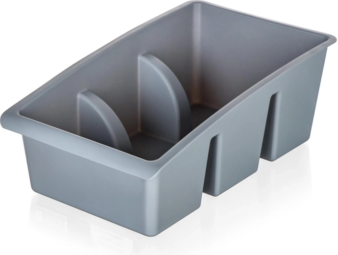 Organizator za začimbe za predal 25 × 15 × 9 cm, siv plast