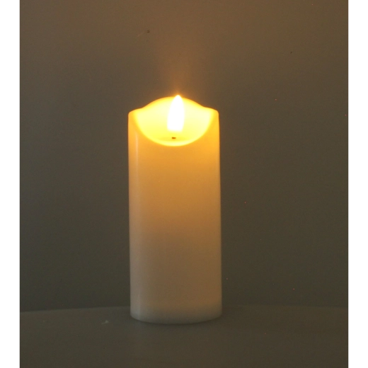 LED sveča 12,5 cm z učinkom plamena, mešane barve