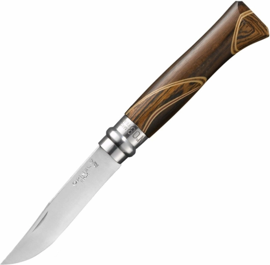 Opinel No. 08 Inox Chaperon pocket knife 8.5 cm from African hardwoods
