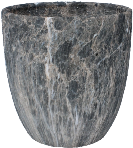 Keramični okrasni lonec z marmornim učinkom 26 × 26 × 27 cm