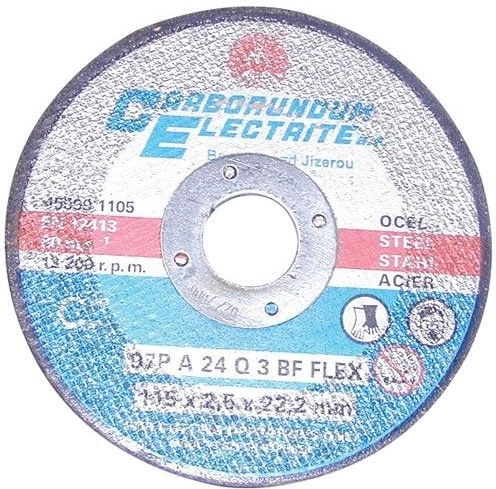 Rezalni kolut za jeklo in inox 115 × 1,0 × 22,2 mm