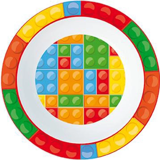 Plastična skleda s karirastim vzorcem 300 ml, premer 16 cm