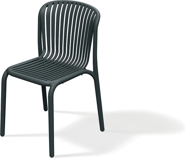 stol BRENE oglje – lahki zložljivi zunaj in znotraj stol z letevnim sedežem