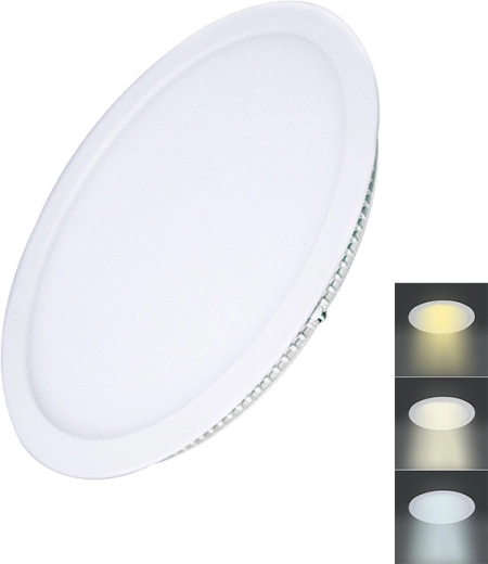 Solight LED mini panel CCT za spuščen strop, okrogel, 18 W