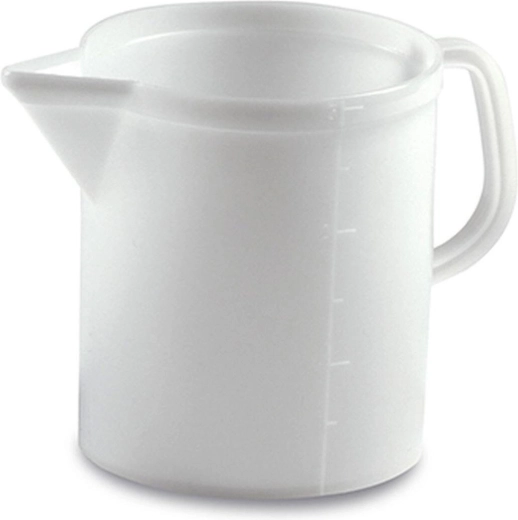 Plastični merilni vrč 2 l z merilno lestvico – bel