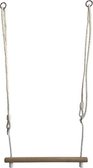 Lesena viseča bradlja 2Kids Toys z nastavljivima vrvema