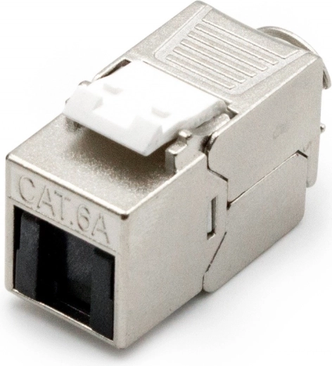Keystone module RJ45 cat.6A shielded tool-free with dust cover - 1 pc