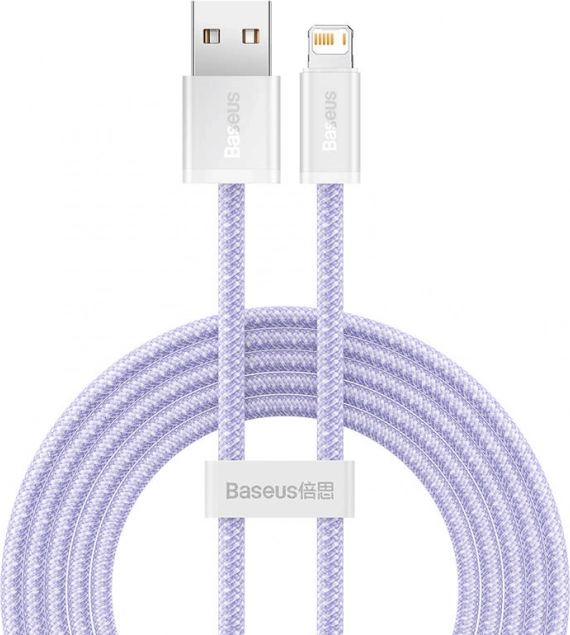 USB–Lightning kabel BASEUS Dynamic 2, 2 m, 2,4 A, vijoličen
