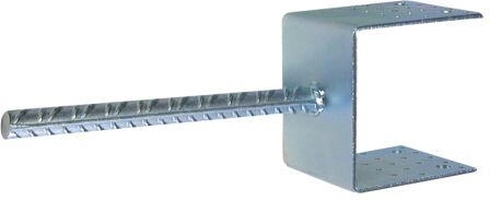 Kovinska sidrna podstavek v zemljo 70 × 60 mm, pocinkan