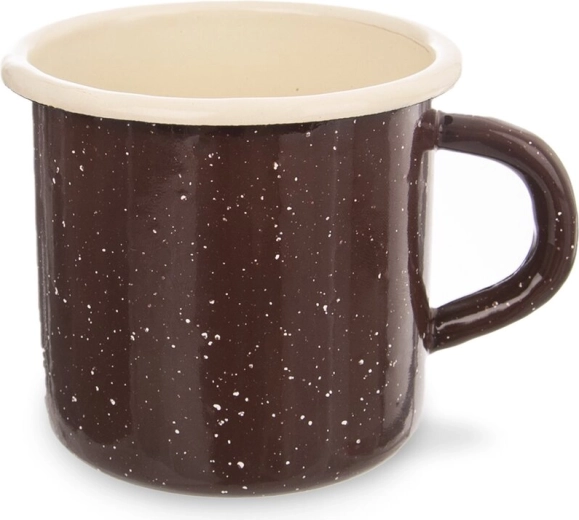 Orion enamel mug Brown 400 ml
